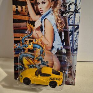 Playboy  Matchbox Toyota Supra  custom made cardback